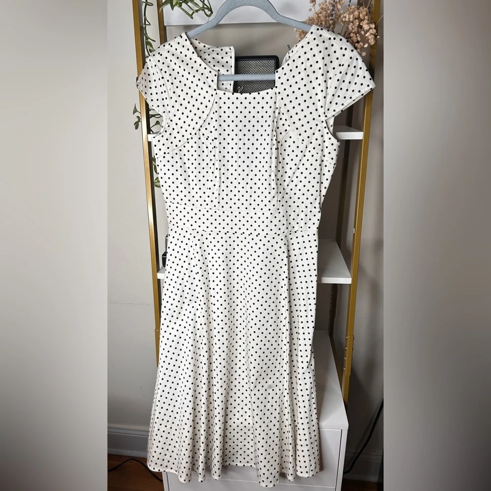 HR Homrain Polka dots dress 50s - Picture 2 of 3